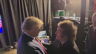 Trump meets Argentinian President Javier Milei at CPAC