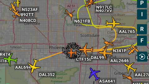 GovernMint spy phone data - more slide shows of interneting aircraft over Arizona Dec 25th 2023