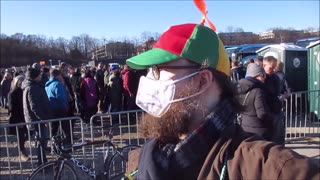 German Farmer protest at Theresienwiese if front of the Bavaria statue