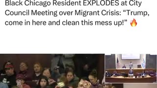 Black Chicago Resident EXPLODES at City Council Meeting over Migrant Crisis: