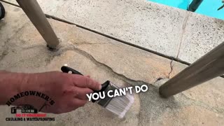 DIY Fix your pool deck cracks