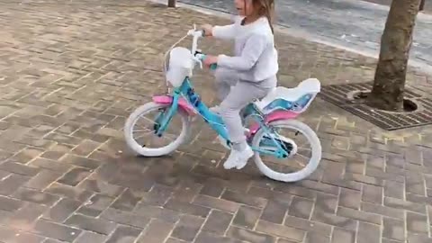 Girl Rides Her Bike Into a Pole