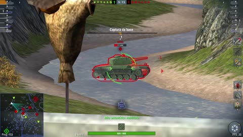 Playing battles with light tank