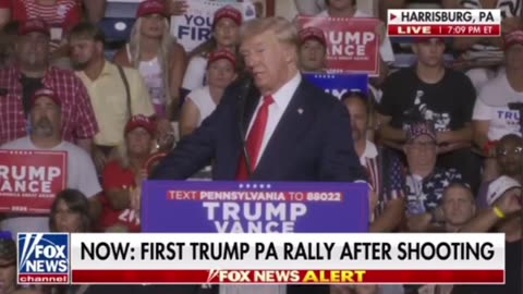 🙏 Moment Of Silence For Cory At Trump PA Rally