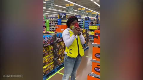 He FLOATS through the Store...Employees Freak Out