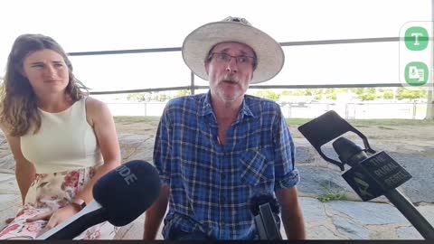 Dr Bruce Paix & daughter in Canberra Rallies