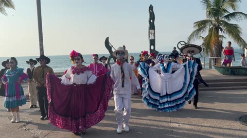 The Day of the Dead Dance on the Malecon in Puerto Vallarta 2