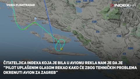 Avion CA zbog tehničkih problema sletio u Zagreb umjesto u Split