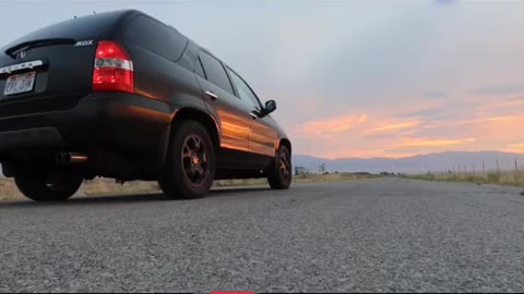 02 Acura MDX work in progress straight piped