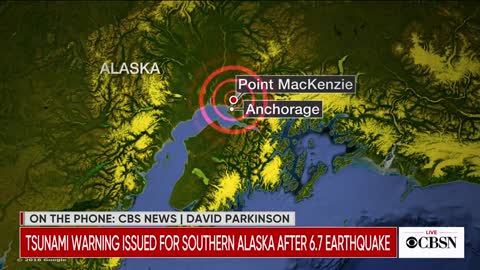 Tsunami warning issued for southern Alaska after earthquake