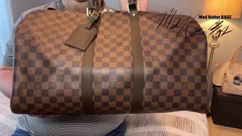 THE BEST TRAVEL BAG!! LV KEEPALL 45 Damier Ebene print. 1:1 Quality!