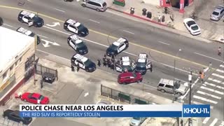 🚨LAPD Pursuit of Stolen Vehicle