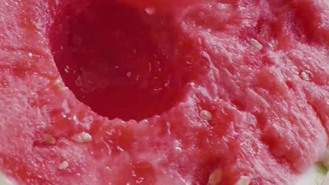 Watermelon juice popsicles
