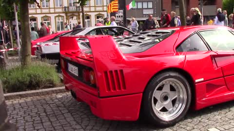 Ferrari F40 visiting Cars & Coffee Peer,Belgium