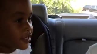 Two Kids Pretend To Be On Jerry Springer In The Backseat Of A Car