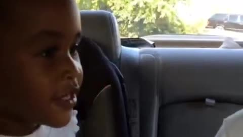 Two Kids Pretend To Be On Jerry Springer In The Backseat Of A Car