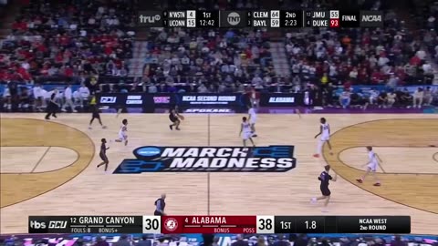 (4) Alabama vs (12) GCU | CTSN Condensed Game | 2024 NCAA Tournament - 2nd Round | March 24, 2024