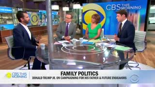 Trump Jr comments on his future political ambitions on CBS This Morning