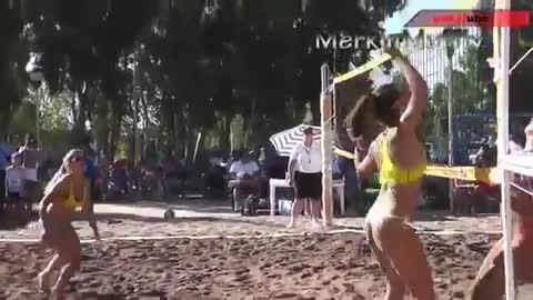 Beach volleyball Beautiful Girls