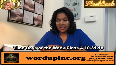 Time-Days of the Week Class 4 10.31.18-FB