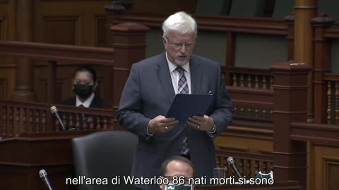 Rick Nicholls parlamento provinciale dell'Ontario - Boom di bambini di madri vaccinate nati morti