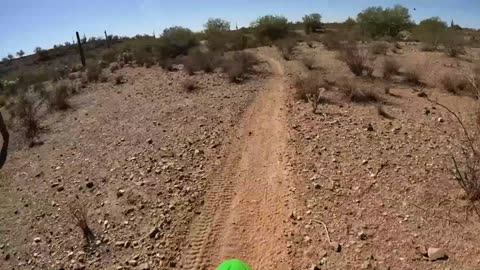 Desert singletrack in Arizona