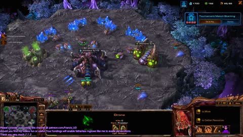 zerg vs protoss at map starsgazer almost won:/ :/