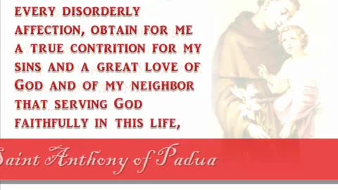 St Anthony Prayer - The Unfailing Prayer to St Anthony of Padua, the Miracle Worker
