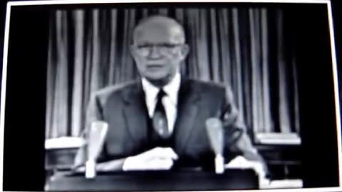 Eisenhower warns us of the military industrial complex. 480p