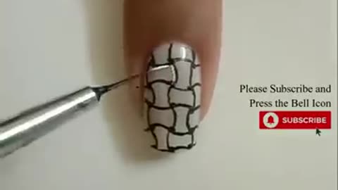 Easy Nail Art Design Tutorial For Beginners | No Stamp Simple To Do At Home Unique Pattern Nail Art