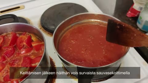 Tomaatti kastikkeen ja mausteen teko osa 1