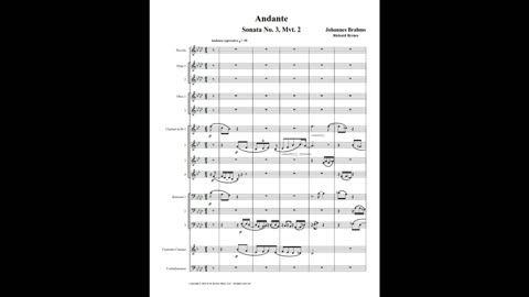 Johannes Brahms – Andante, Op. 5 (Woodwind Choir)