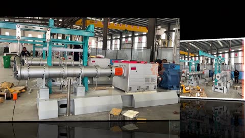 Three sets 120mm big capacity twin screw extruders are in urgent production - Sunrising Machinery