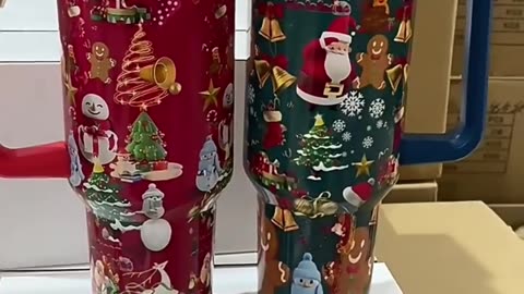 New Christmas Pattern Mug With Handle
