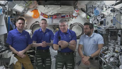 Expedition 69 NASA’s SpaceX Crew-6 Talks with Media Before Station Departure