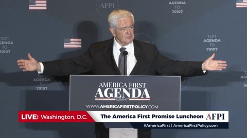 Newt Gingrich At The America First Promise Luncheon