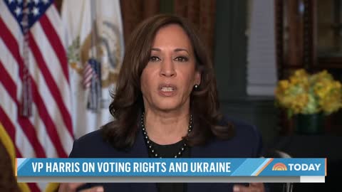 Kamala SNAPS at Reporter While Defending Biden's Voting Rights Lie