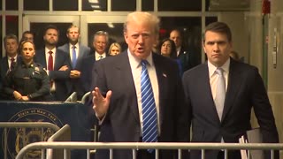 Trump Brags About Polls - Speaks To Reporters Before Court