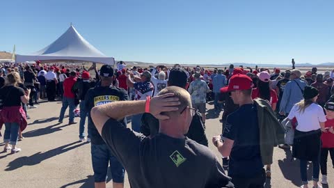 Air Force One leaving Bullhead City