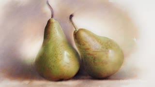 Pear still life - time lapse • Watercolor by Dylan Pierce