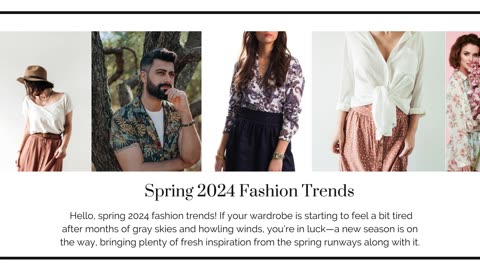 Spring 2024- popular Fashion trends