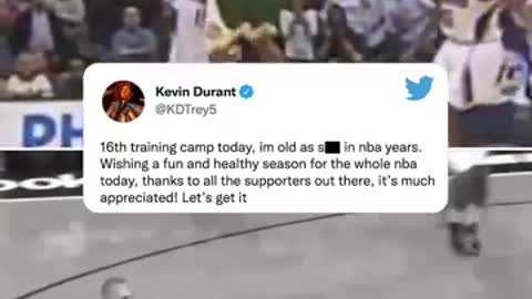 Year 16 loading for Kevin Durant ⏳