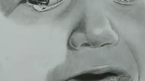 How to draww cry face with pencil!