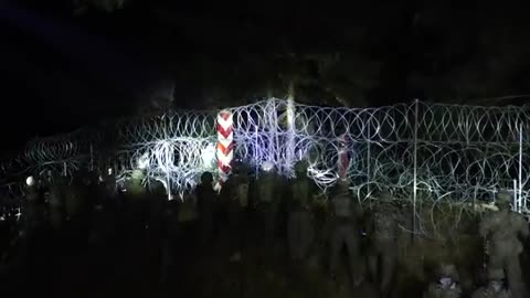 New imigrants on Polish Border