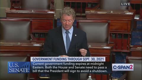 Rand Paul EXPLODES On Senate Floor Over Absurd Stimulus Bill