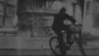 Bicycle Trick Riding (1899 Original Black & White Film)