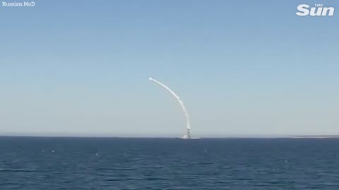 Russian warship destroys weapons from u.s with long ranged missiles