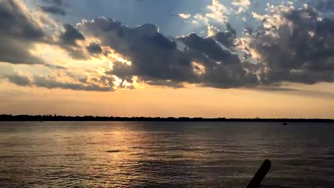 Time-lapse Sunset over White Lake