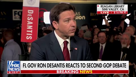 Ron DeSantis joined Sean Hannity following the second GOP primary debate