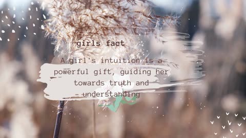 A girl's intuition